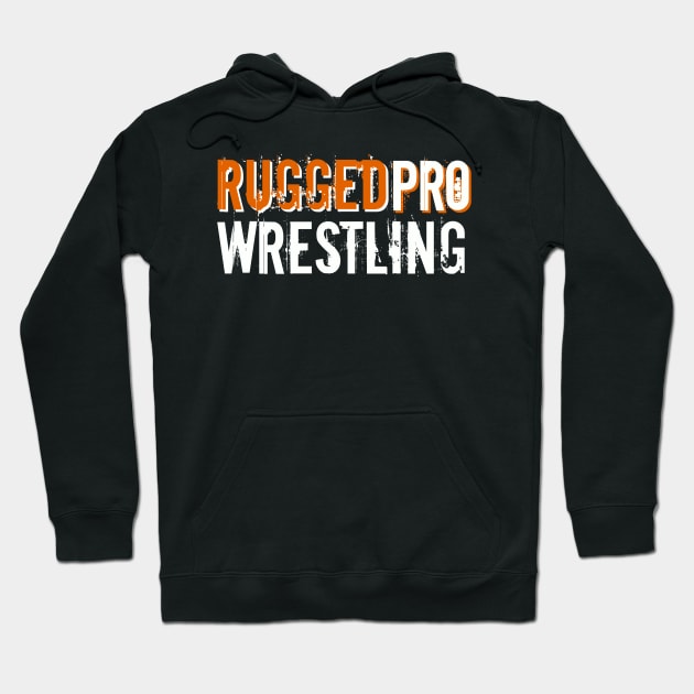 RUGGEDpro orange/white logo Hoodie by AustinFouts